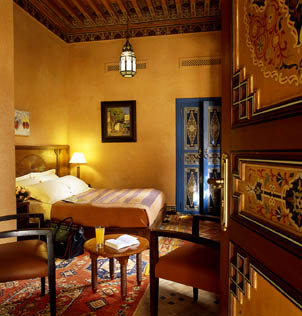 RIYAD AL MOUSSIKA Hotel MARRAKECH Riad MARRAKECH : Exemple de chambre